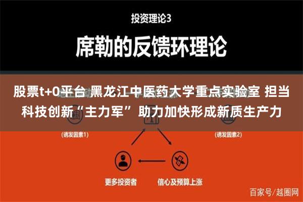 股票t+0平台 黑龙江中医药大学重点实验室 担当科技创新“主力军” 助力加快形成新质生产力