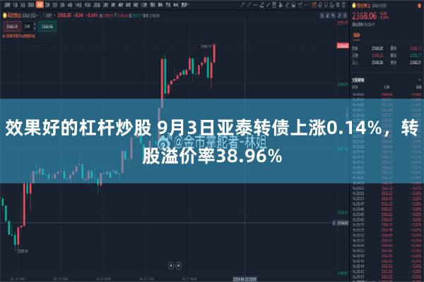 效果好的杠杆炒股 9月3日亚泰转债上涨0.14%，转股溢价率38.96%