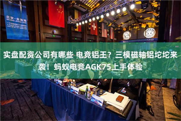 实盘配资公司有哪些 电竞铝王？三模磁轴铝坨坨来袭！蚂蚁电竞AGK75上手体验