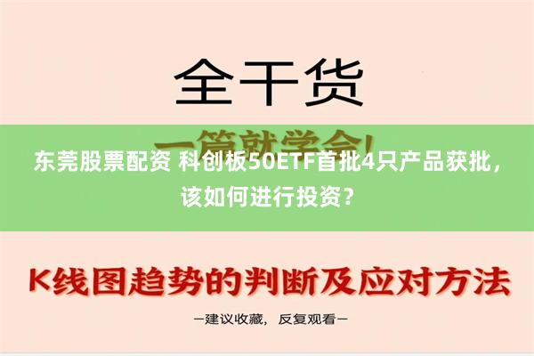 东莞股票配资 科创板50ETF首批4只产品获批，该如何进行投资？